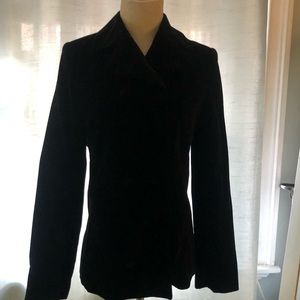 Black velvet Vineyard Vines double breasted jacket